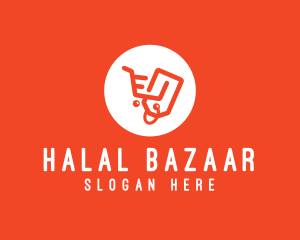  Shopping Cart Tag logo design