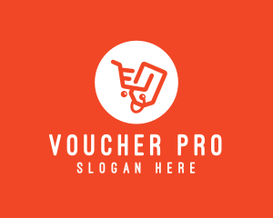 Voucher - Shopping Cart Tag logo design