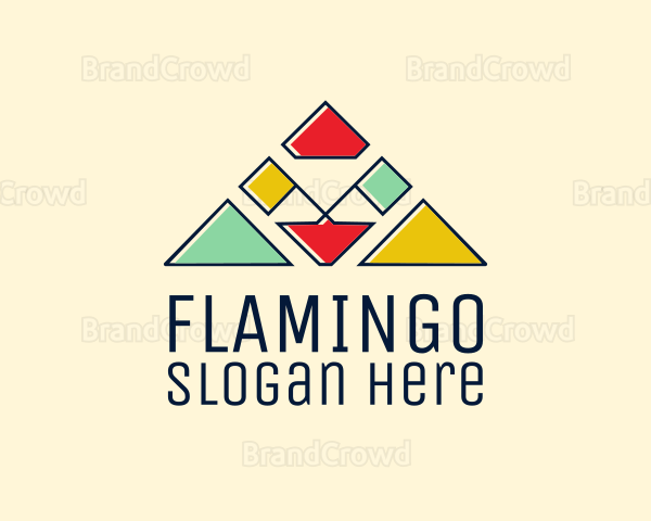 Colorful Camp Flags Logo