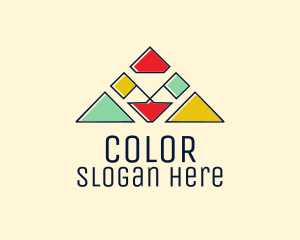 Colorful Camp Flags logo design
