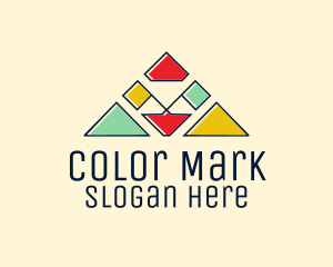 Colorful Camp Flags logo design