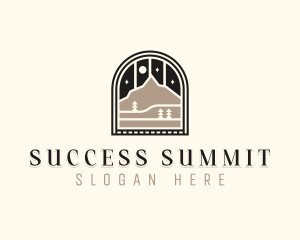 Summit Mountain Hike logo design