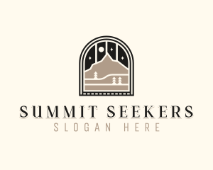 Summit Mountain Hike logo design