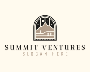 Summit Mountain Hike logo design