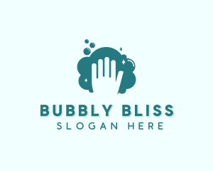 Hand Wash Bubbles logo design