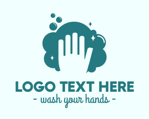 Finger - Hand Wash Bubbles logo design