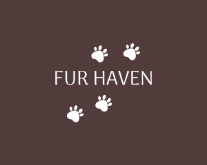 Minimalist Fur Pet logo design