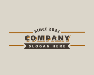 Enterprise - Retro Business Banner logo design