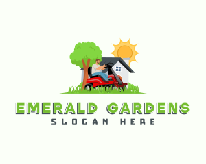 Lawn Mower Garden logo design