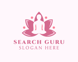 Pink Lotus Meditation  logo design