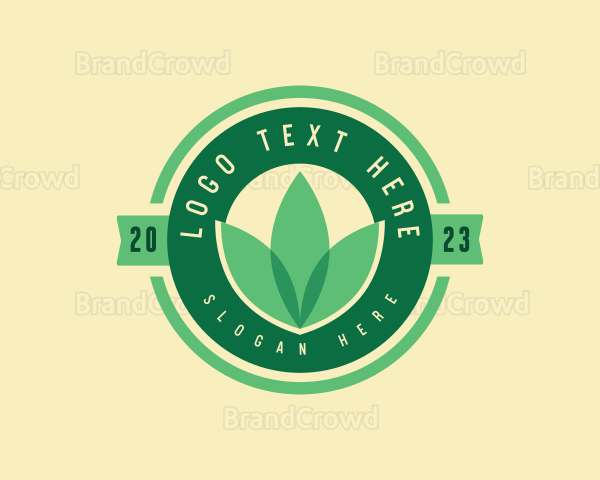 Vegan Farm Leaf Logo