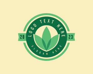 Vineyard - Vegan Farm Leaf logo design