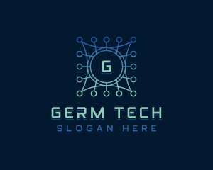 Circuitry Cyberspace Tech logo design