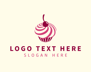 Cupcake - Delicious Cupcake Dessert logo design