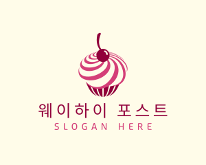 Delicious Cupcake Dessert logo design