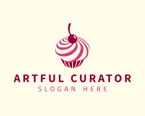 Delicious Cupcake Dessert logo design