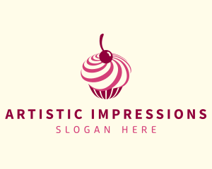 Delicious Cupcake Dessert logo design