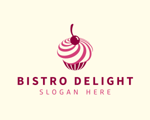 Delicious Cupcake Dessert logo design