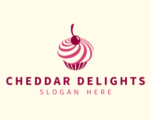 Delicious Cupcake Dessert logo design