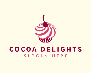 Delicious Cupcake Dessert logo design