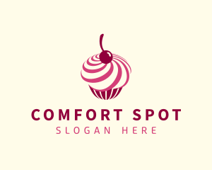 Delicious Cupcake Dessert logo design