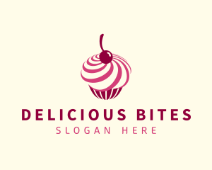 Delicious Cupcake Dessert logo design