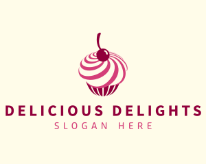 Delicious Cupcake Dessert logo design