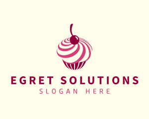 Delicious Cupcake Dessert logo design