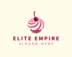 Delicious Cupcake Dessert logo design