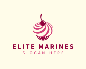 Delicious Cupcake Dessert logo design