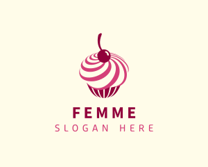 Delicious Cupcake Dessert logo design