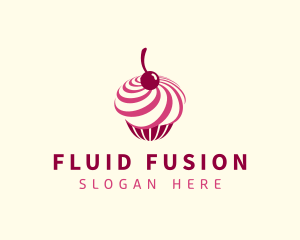 Delicious Cupcake Dessert logo design