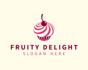 Delicious Cupcake Dessert logo design