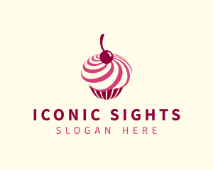 Delicious Cupcake Dessert logo design