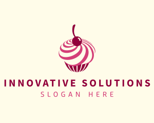 Delicious Cupcake Dessert logo design