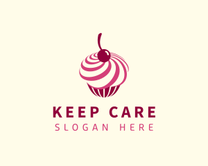 Delicious Cupcake Dessert logo design