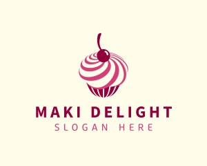 Delicious Cupcake Dessert logo design