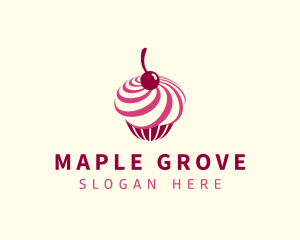 Delicious Cupcake Dessert logo design