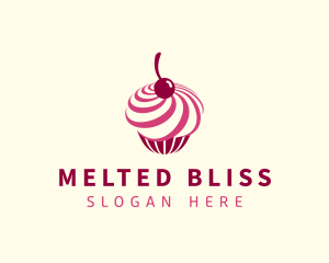 Delicious Cupcake Dessert logo design