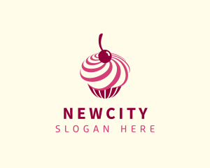 Delicious Cupcake Dessert logo design