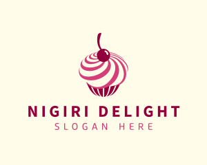 Delicious Cupcake Dessert logo design