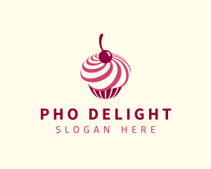 Delicious Cupcake Dessert logo design