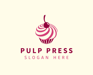 Delicious Cupcake Dessert logo design