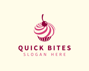 Delicious Cupcake Dessert logo design