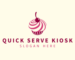 Delicious Cupcake Dessert logo design