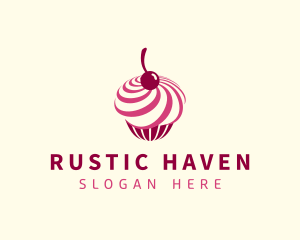 Delicious Cupcake Dessert logo design