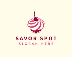 Delicious Cupcake Dessert logo design