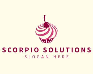 Delicious Cupcake Dessert logo design