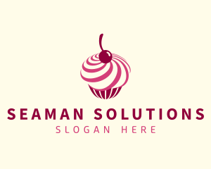 Delicious Cupcake Dessert logo design