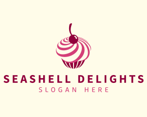 Delicious Cupcake Dessert logo design